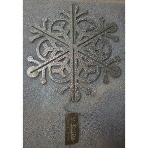 10 MIDWEST Seasons of Cannon Falls Silver Glitter 8" SNOWFLAKE Ornament  NEW